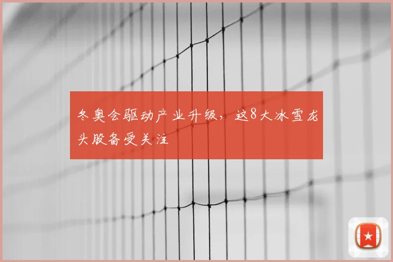 冬奥会驱动产业升级，这8大冰雪龙头股备受关注