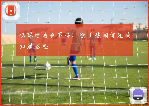 伪球迷看世界杯:除了热闹你还该知道这些